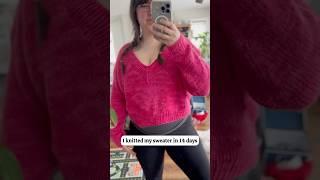 Day 14 of knitting the Sweet V Sweater in 14 days! #knitting