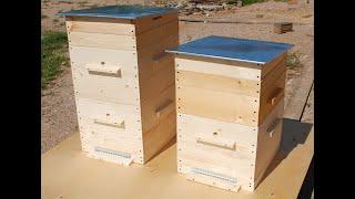 Ульи из фанеры и пенопласта.Рутовские улья.Пчеловодства/Beehives made of plywood and foam.Beekeeping