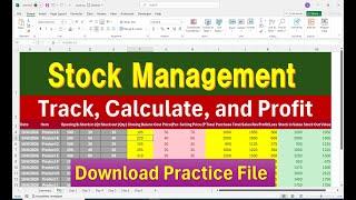 Master Stock Management in Excel: Track Inventory, Sales & Profits Like a Pro