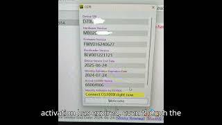 CG70 Airbag Reset Tool ‘Monthly Activation Has Expired’ Solution