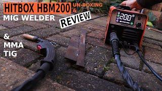 HITBOX HBM200 MIG MMA TIG Review & unboxing