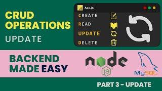 Crud application Nodejs and MySQL: Update Data  (Part 3)