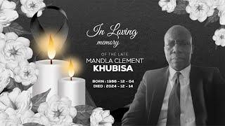 Memorial Service for late Captain MC Khubisa | Broadcast, 24 Dec. 2024