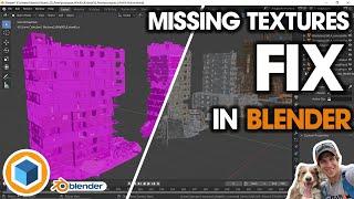 Finding MISSING TEXTURES (Pink Texture Fix) in Blender!