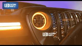 How to Install LED Halo Headlights on Jeep Wrangler or Gladiator? | LED Factory Mart