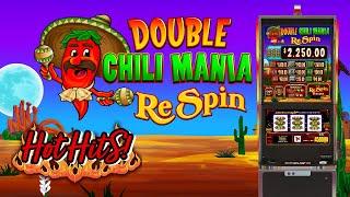 AWESOME NEW GAME!  Double Chili Mania Respin ️  Slot Machine live play at MGM Grand 