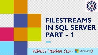 FILESTREAM - Part 1 | Microsoft SQL Server | Database Design | Data Science | Techie Vineet