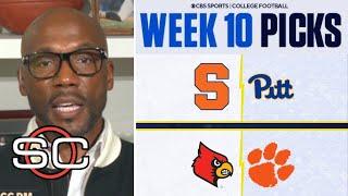 ESPN's Louis Riddick Bold Predictions for NCAAF Week 10: Clemson vs Louisville; Pittsburgh vs SMU