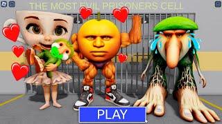 MANDARIN DIN DUN STOLE BRR BRR PARAPIM FAMILY! in BARRY’S PRISON RUN! New Cute Obby!