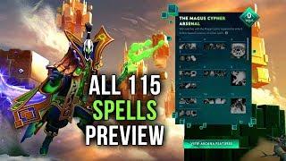 Rubick Arcana - Magus Cypher - ALL 115 Spells [Custom Effects] - Full Preview Dota 2