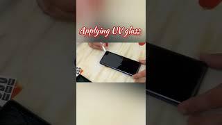 Applying Uv Glass#nova9 #Info-Mobile