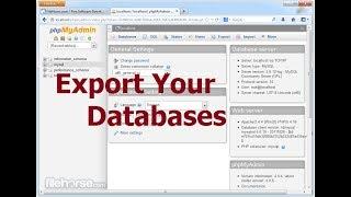 How to Export your Database From Wampserver