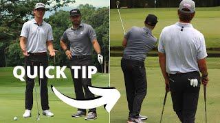 Awesome Golf Tip for Tight Lie Chip Shots #shorts