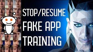 Stop Training,Add Data and Resume Training  in Fakeapp