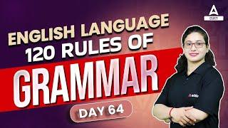 120 English Grammar Rules for CUET 2024 Language Test | Class 64 | By Rubaika Ma'am