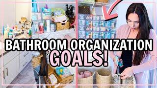 DREAM BATHROOM ORGANIZATION! EXTREME BEFORE AND AFTER BATHROOM ORGANIZATION IDEAS | Alexandra Beuter