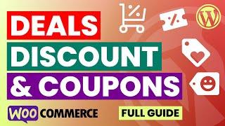 How to Offer Discount on Products in Website | WooCommerce Coupons Tutorial | Deals & Discounts