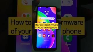 How to update Firmware of your Samsung phone #shorts #firmwareupdate #samsung