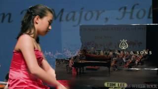 11 yr old Eva Wen playing Haydn Concerto in D Major, Hob. XVIII/11, 1st mvt at Blossoming Harmonies