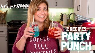 BEST Vodka Party Punch Recipes (Fruity Vodka Punch and Blue Hawaiian Punch)