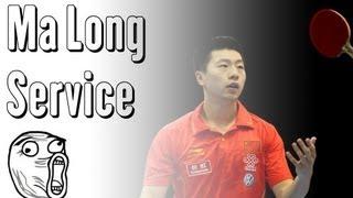 Amazing Ma Long Trick Service [Slow Motion]