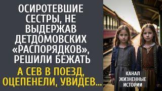 Осиротевшие сестры, не выдержав детдомовских «распорядков», решили бежать… А сев в поезд, оцепенели…