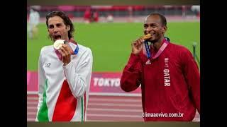 Em Tóquio, DUAS medalhas de ouro numa mesma prova  Dois atletas decidiram dividir o título.