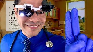 ASMR Doctor Medical Cranial Nerve Exam Male Roleplay ~Eye & Ear Exam, Light Test, Soft Spoken