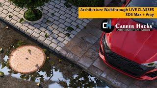 3ds Max Vray Walkthrough | Light Animation | Live Classes