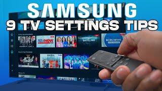 9 Samsung TV Settings and Features You Need to Know! | Samsung TV Tips & Tricks (In HDR)