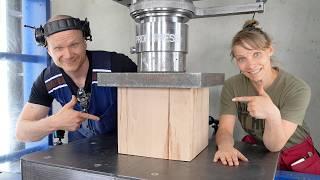 Can Giant Wood Block STOP 300 Ton Hydraulic Press?