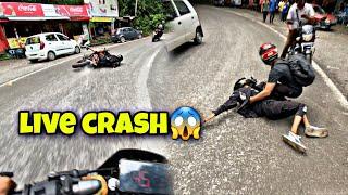 Live bike crash  || RC200 crash || crash hogya || Hyper ride