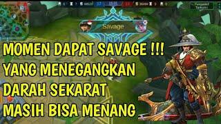 MOMEN DAPAT SAVAGE YANG MENEGANGKAN !!! MOBILE LEGENDS PRO YU SIN SHIN.