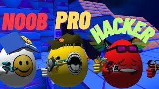 Noob Vs Pro Vs HACKER | Shell Shockers