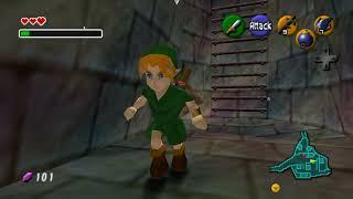 Ocarina of Time - Enter Bottom of the Well early With Only Deku Sticks (Navi Required) (Child)