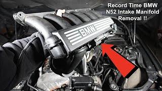 The Fastest BMW N51 N52 N53 Intake Manifold Removal In 7 Minutes !!