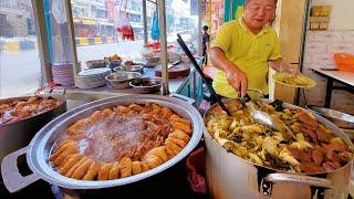 Hidden SPOT! GRANDPA's Legendary Braised Pork Trotters Since 1982 | Cambodian Street Food