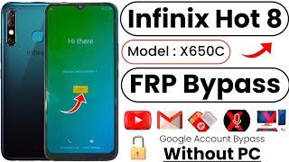 Infinix Hot 8 FRP Bypass YouTube Update Problem | X650C FRP Bypass | X650C Google Account Bypass