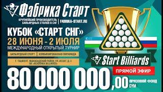 Чимбаев-Кучкаров. Полуфинал Кубка "Старт СНГ" по бильярдному спорту. 02.07.2024 г.