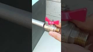 Plumbing tips and tricks! How to securely connect a faucet t to a metal pipe without threads #shorts