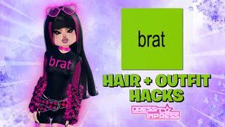 DRESS TO IMPRESS * 3+ BRAT HAIR HACKS & OUTFIT HACKS | + GIVEAWAY (VIP) #roblox