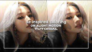 ae inspired coloring on alight motion tutorial #9