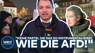 MAGDEBURG: Weidel-Demo am Weihnachtsmarkt! "Eigentlich eine AfD-Wahlkampfveranstaltung!"