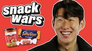 Spurs Star Son Heung-MIn Rates British And Korean Food | Snack Wars