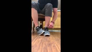 Shoe tie Hack -- Tying your shoes with one hand