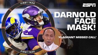  'OBVIOUSLY, FLAGRANTLY WRONG!'  - Stephen A. in DISBELIEF over missed face mask call | First Take