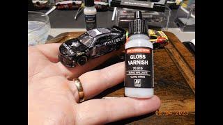 Vallejo Acrylic Gloss Varnish Paint Review on 1/64 NASCAR Customs