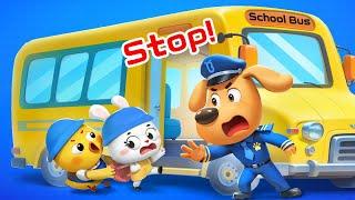 Sheriff Teaches School Bus Rules | Safety Tips | Kids Cartoon | Sheriff Labrador | BabyBus