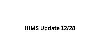 HIMS Update 12/28 | New ATH's In January? | $40 Next?