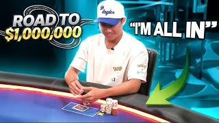 Only 1 PAIR and a DREAM in a $20,000 POT! | Road to $1,000,000 Episode 19